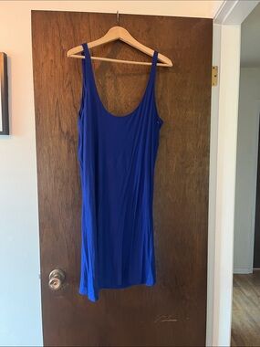 BB Dakota Royal Blue Sleeveless Scoop Neck Slip Dress